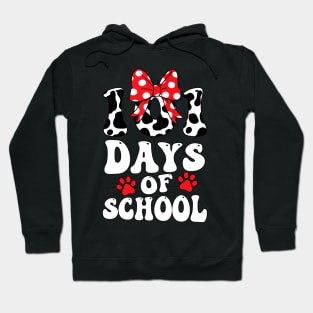 100 Days Of School Dalmatian Dog 100 Days Smarter Boys Girls Hoodie